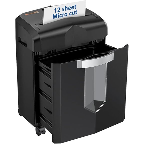 Bonsaii 12-Sheet Micro Cut Shredder with Jam-Proof System