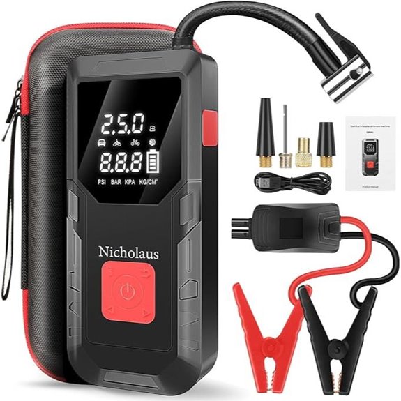 12V Car Jump Starter with Air Compressor