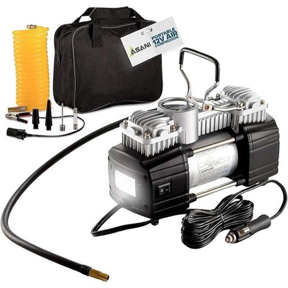 Asani 12V Portable Air Compressor with LED Light