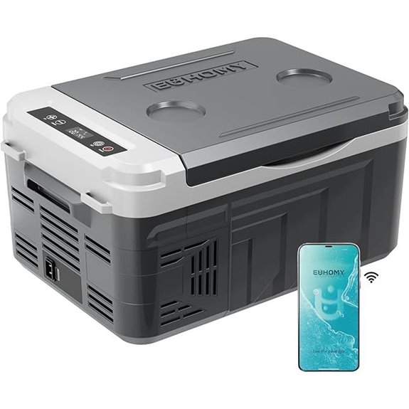 EUHOMY 12V Portable Compressor Car Refrigerator
