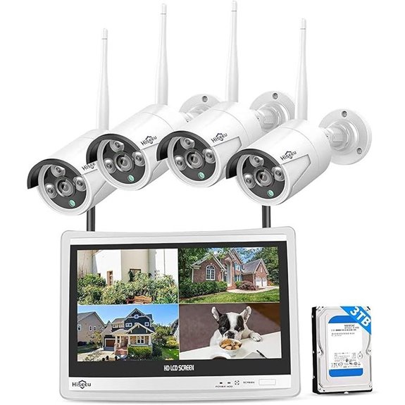 Hiseeu 16CH 4K WiFi Security System with Monitor