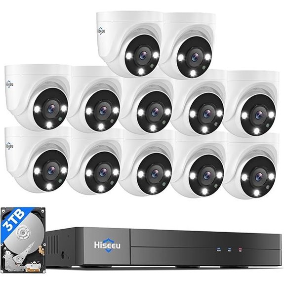 Hiseeu 16-Channel 5MP Outdoor CCTV Camera System