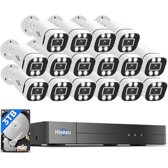 Hiseeu 16CH 5MP Security Camera System with DVR