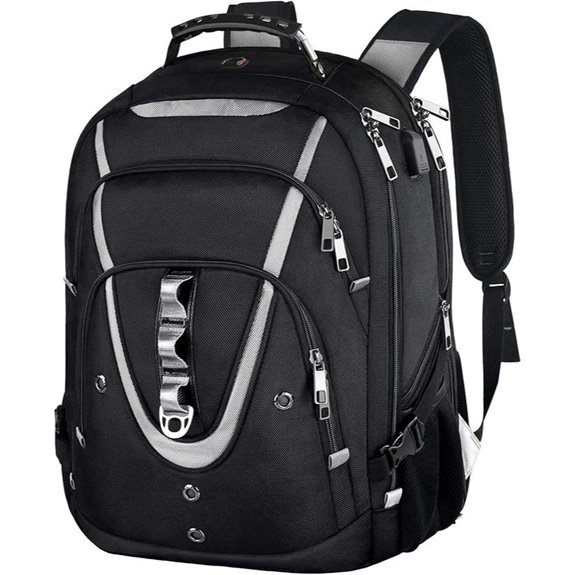 17-Inch Travel Laptop Backpack with USB & TSA Features