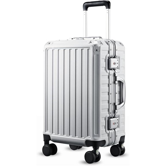 Carry On Spinner Luggage 20 Inch Aluminum Shell
