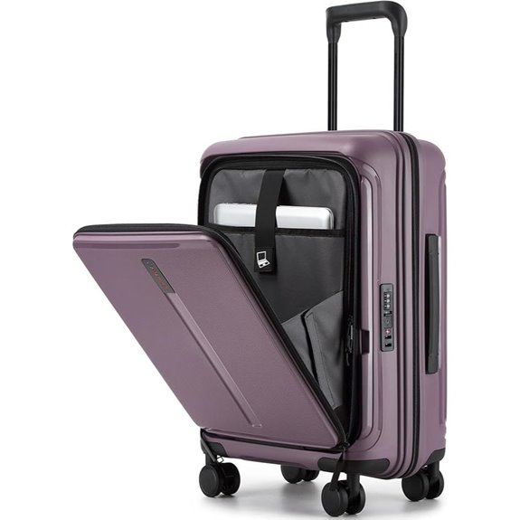 20 Expandable Hardshell Spinner Carry-On Luggage