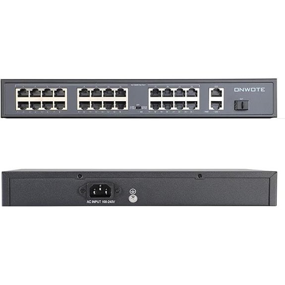 ONWOTE 24-Port PoE Ethernet Switch with SFP