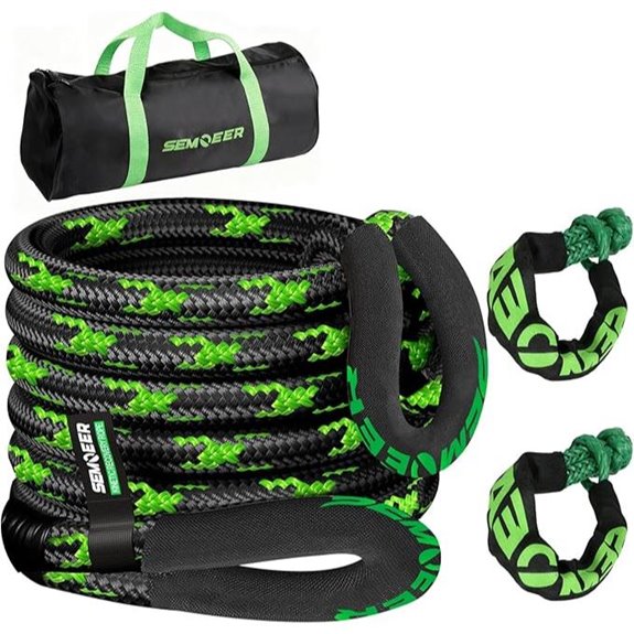 Kinetic Recovery Rope Kit with Shackles (30ft 48500LBS)