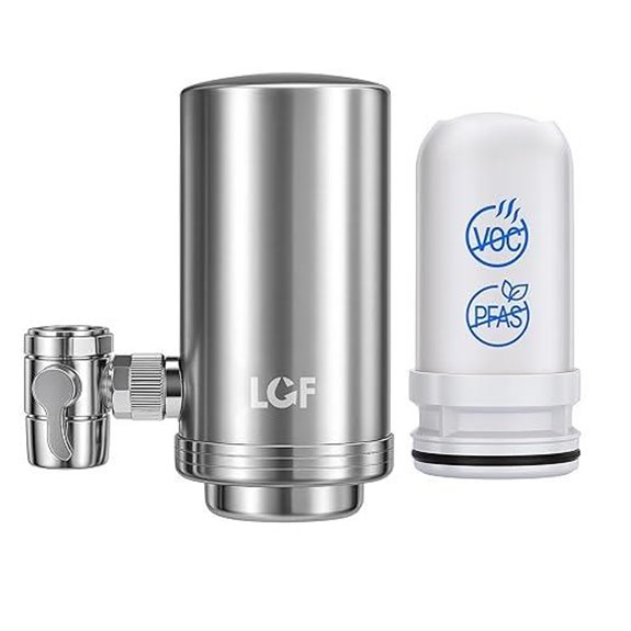 LCF 360° Rotating Stainless Steel Faucet Water Filter