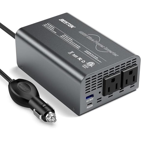 BESTEK 400W Pure Sine Wave Car Power Inverter