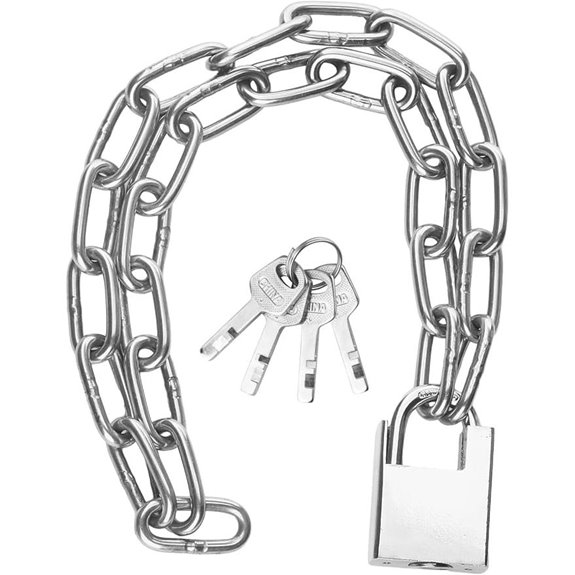 40-inch Stainless Steel Security Chain Lock with Padlock