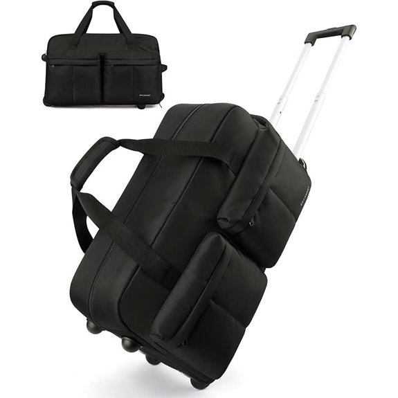 BAGSMART 42L Rolling Duffle Bag with Wheels