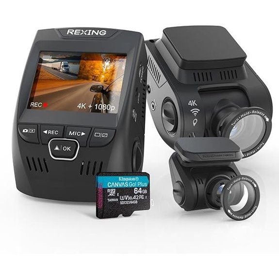 V1P SE 4K Dual Dash Cam with GPS and Wi-Fi
