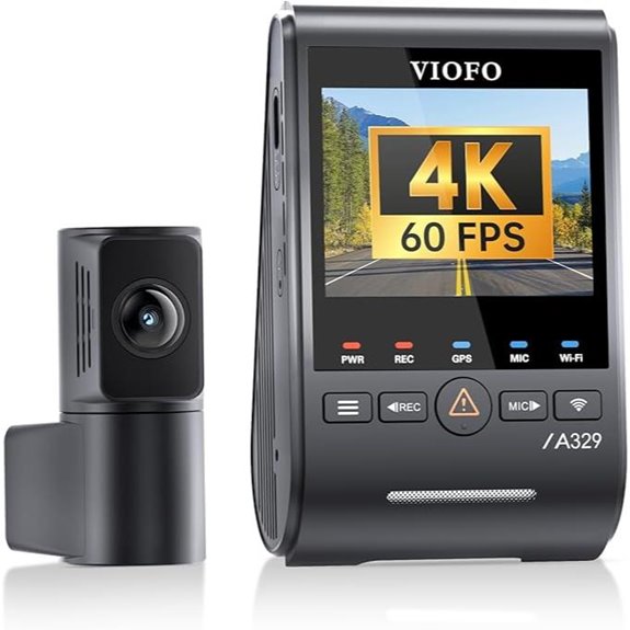 VIOFO A329S 4K Dual Dash Cam with Wi-Fi