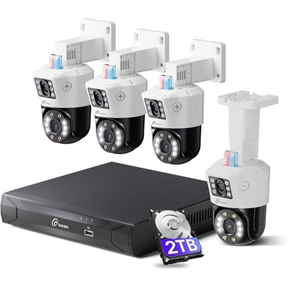 Loocam 4K Dual-Lens PoE Security Camera System