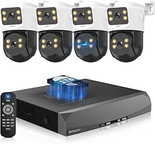 4K PoE Outdoor Security Camera System with Night Vision