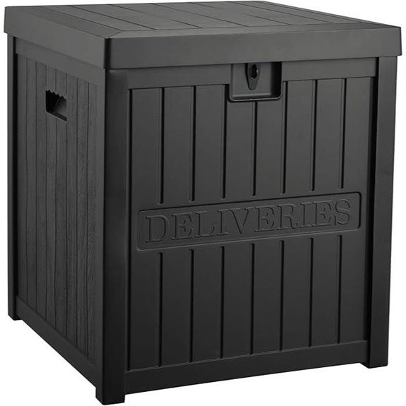 EHHLY 51-Gallon Lockable Outdoor Resin Delivery Box