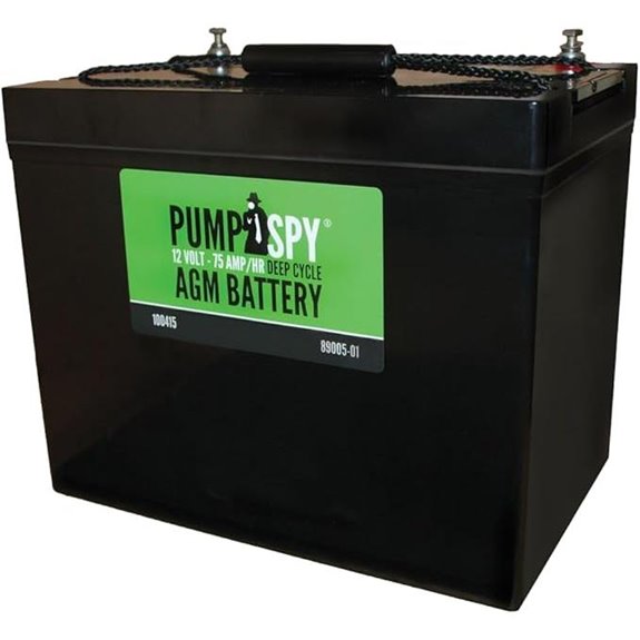 PumpSpy 75Ah Maintenance-free AGM Sump Pump Battery