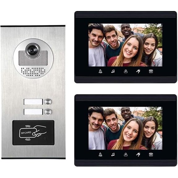 Apartment Intercom System with 7-Inch Touch Monitor