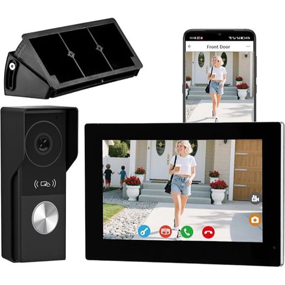 Video Door Phone System with 7-Inch Touchscreen