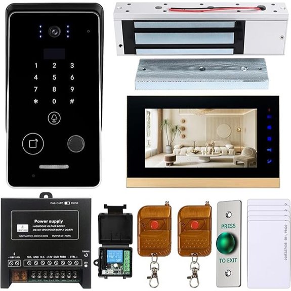 Smart Home 7-Inch Video Intercom Doorbell System