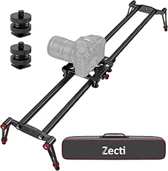 Zecti 80cm Adjustable Carbon Fiber Camera Slider