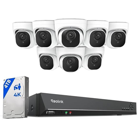 REOLINK 4K PoE Security Camera System (8pcs)