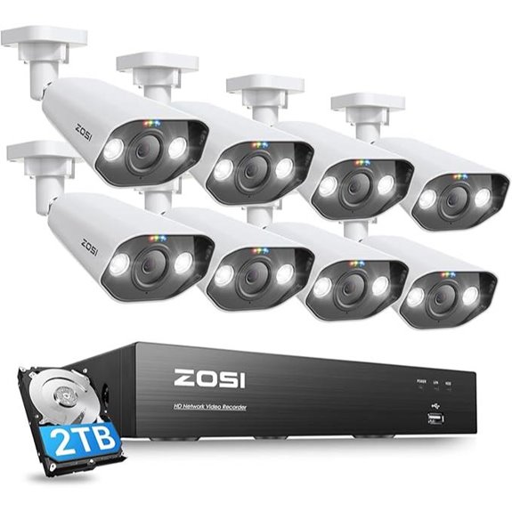 ZOSI 8CH 4K PoE Security Camera System