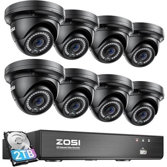 ZOSI 8-Channel 4K PoE Home Security Camera System