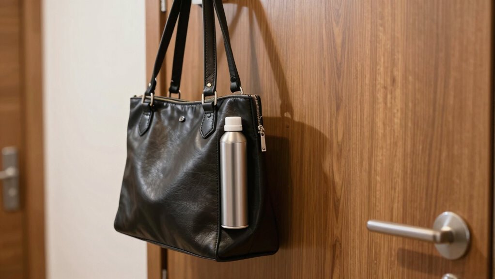 accessible strategic pepper spray placement