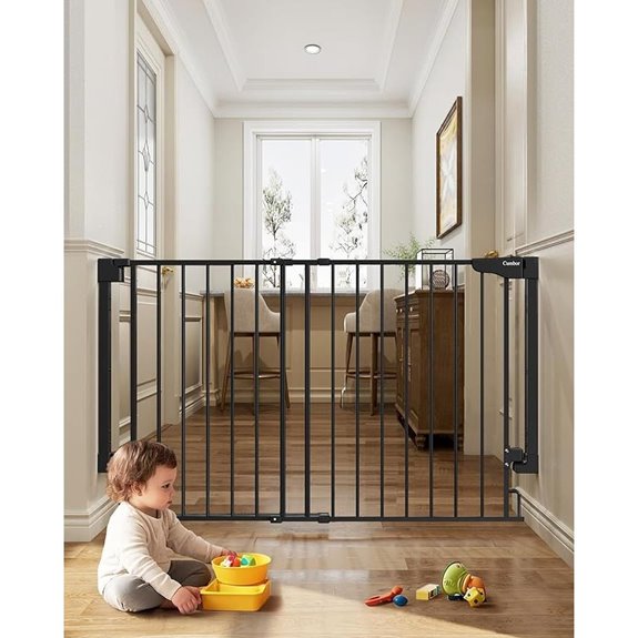 Cumbor Expandable Baby & Pet Gate with Walk Thru