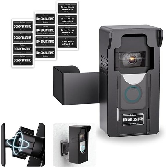 Anti-Theft Doorbell Mount with Adjustable Angle