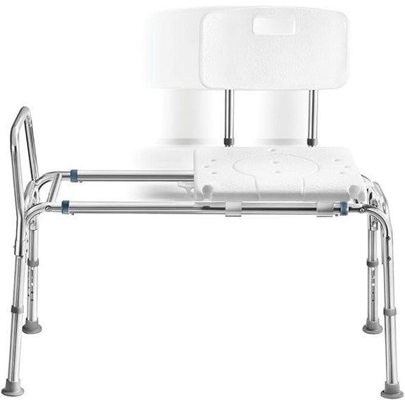 Adjustable Shower Transfer Bench for Elderly & Disabled