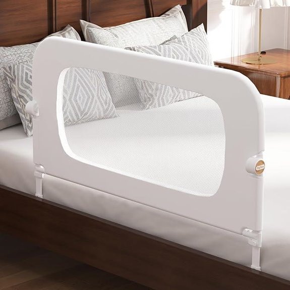 Toddler Bed Rail Guard Adjustable & Foldable 32in