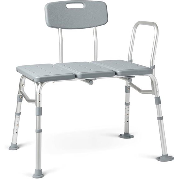 Medline Transfer Bench for Bath Adjustable Heavy-Duty