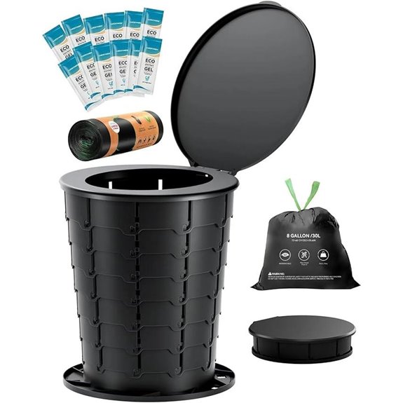 Height Adjustable Portable Camping Toilet