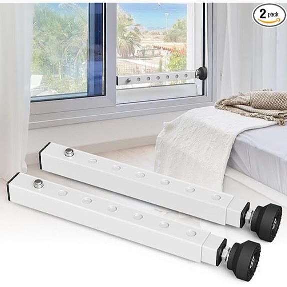 WooFog Adjustable Window Security Bar (2 Pack)