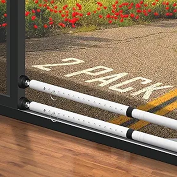 PBHEPJ Adjustable Sliding Door Security Bar (2 Pack)