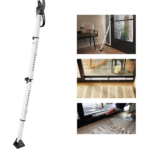 Master Lock Adjustable Sliding Door Stopper & Security Bar