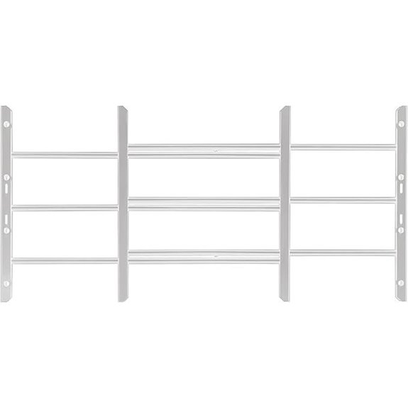 Grisham Fixed Window Security Bars Adjustable Steel Guards