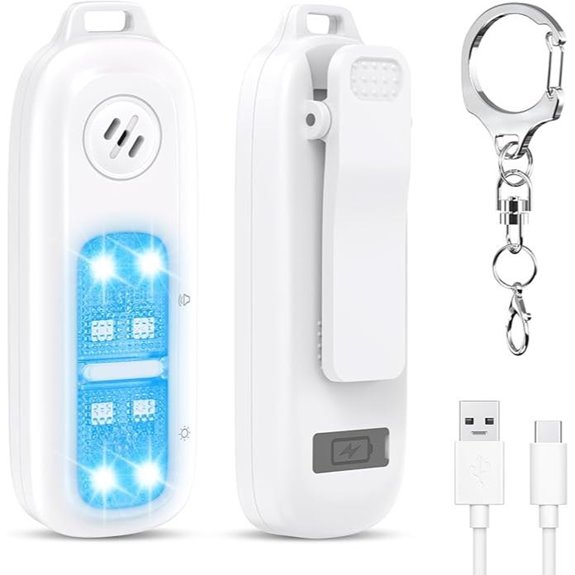 AMIR Personal Safety Alarm with Lights and 130dB Sound