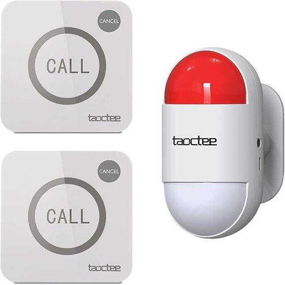 Panic Button Alarm with Sound & Light System