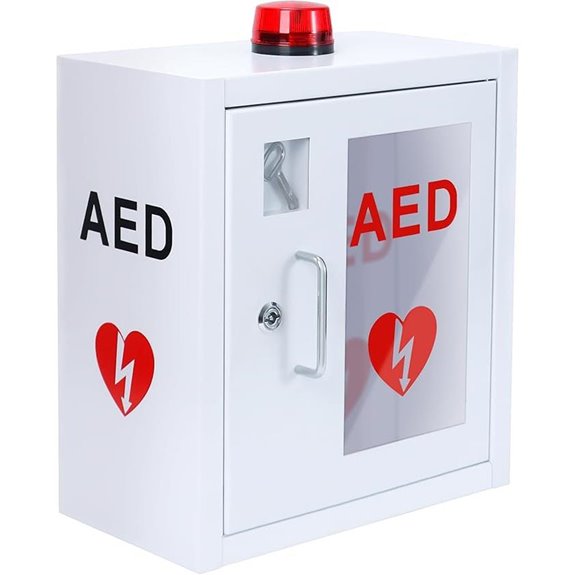AED Wall Cabinet with Alarm and Light