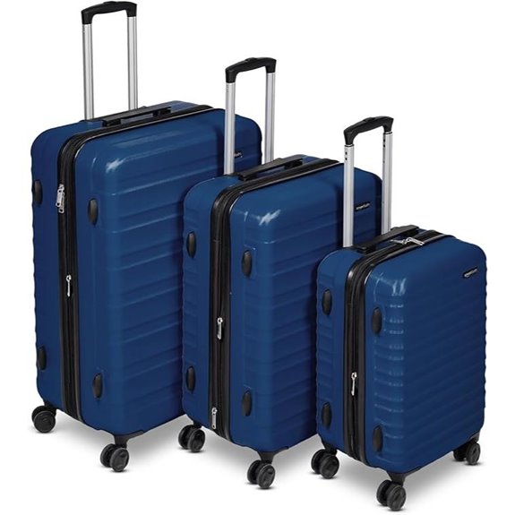 Amazon Basics 3-Piece Hardshell Suitcase Set