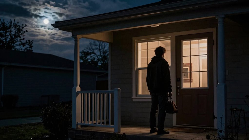 assess nighttime door knock