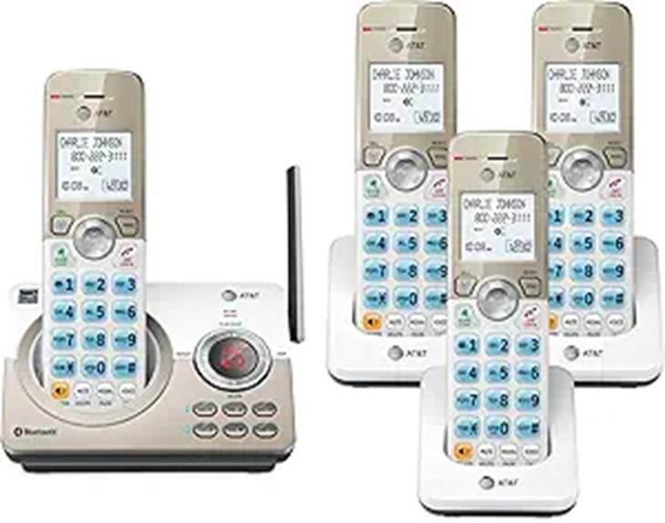 AT&T 4-Handset Cordless Phone with Call Blocker