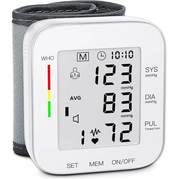 MMIZOO Wrist Blood Pressure Monitor with Cuff