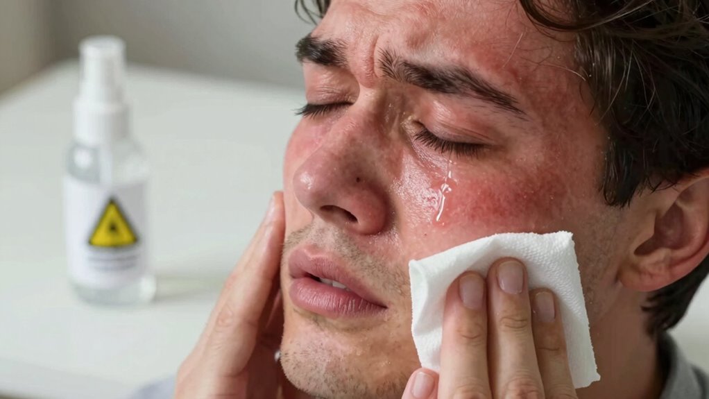 avoid eye rubbing and incorrect substances