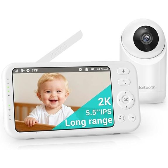 Jartoo 2K Baby Monitor with Camera and Audio