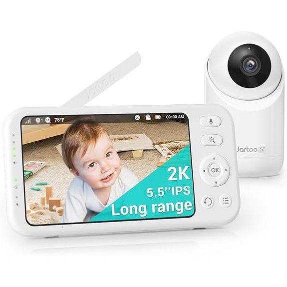Jartoo 2K Baby Monitor with Camera and Audio